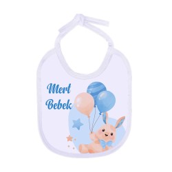 Süblimasyon Beyaz Biyeli Bebek Önlüğü - 2