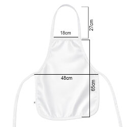 Süblimasyon Beyaz Saten Mutfak Önlüğü - 6