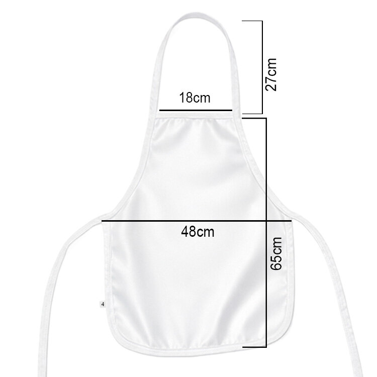 Süblimasyon Beyaz Saten Mutfak Önlüğü - 6