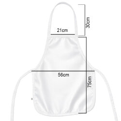 Süblimasyon Beyaz Saten Mutfak Önlüğü - 7