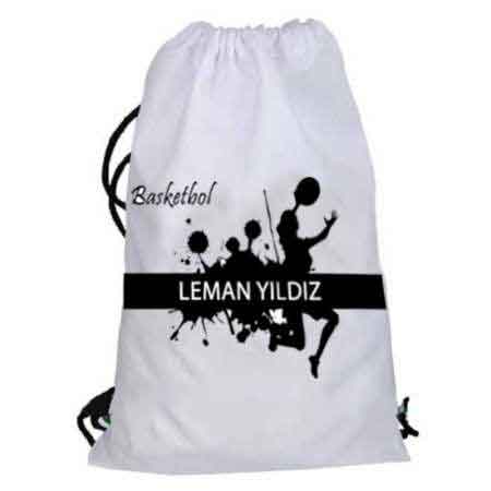 Sublimasyon Bez Beyaz Sırt Çantası - 1