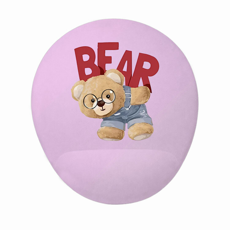 Süblimasyon Bilek Destekli Oval Mouse Pad - 20x22cm - 3