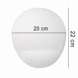 Süblimasyon Bilek Destekli Oval Mouse Pad - 20x22cm - 4