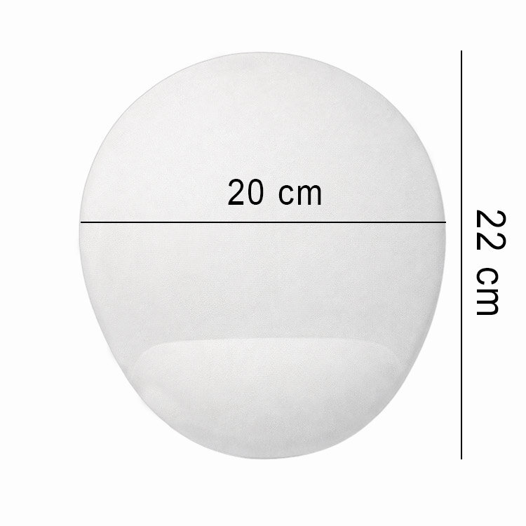 Süblimasyon Bilek Destekli Oval Mouse Pad - 20x22cm - 4