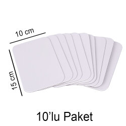 Süblimasyon Buzdolabı Magneti 10x15cm - 10'lu Paket - NobbyStar