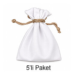 Süblimasyon Büzgülü Bez Kese - 5'li Paket - NobbyStar