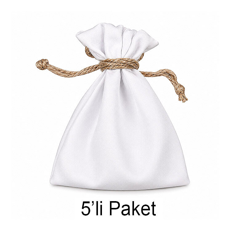 Süblimasyon Büzgülü Bez Kese - 5'li Paket - 1