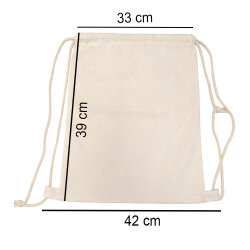 Süblimasyon Büzgülü Keten Sırt Çantası - 5