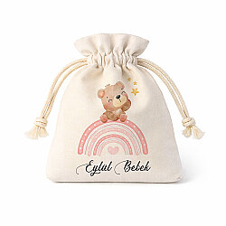 Süblimasyon Büzgülü Kumaş Kese - 5'li Paket - 6