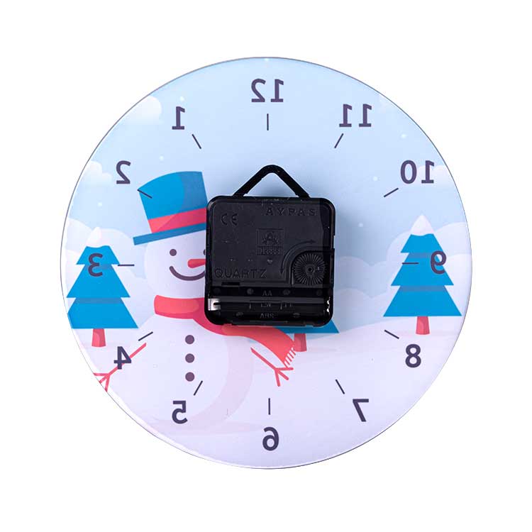 Sublimasyon Kırılmaz Cam Saat (20cm) - 2