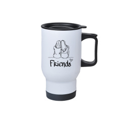 Süblimasyon Çelik Kulplu Bardak Termos - 450mlt - 8