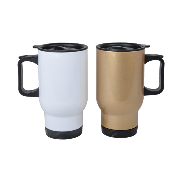 Süblimasyon Çelik Kulplu Bardak Termos - 450mlt - 9