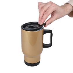 Süblimasyon Çelik Kulplu Bardak Termos - 450mlt - 3