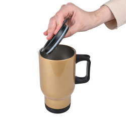 Süblimasyon Çelik Kulplu Bardak Termos - 450mlt - 4