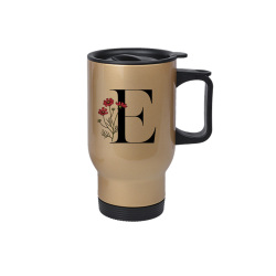 Süblimasyon Çelik Kulplu Bardak Termos - 450mlt - 10