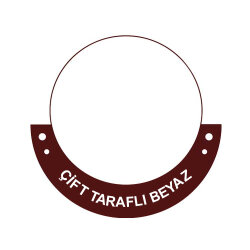 Süblimasyon Çift Taraflı Beyaz Baskı Metali - 30x60cm - 1