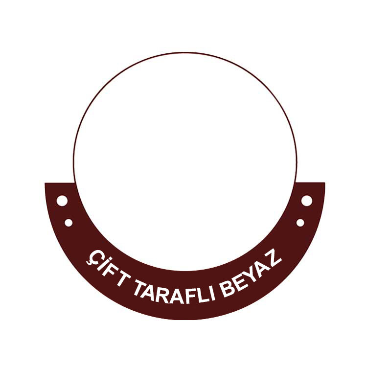 Süblimasyon Çift Taraflı Beyaz Baskı Metali - 30x60cm - 1