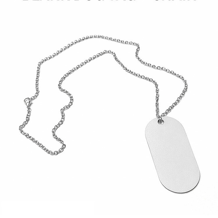 Süblimasyon Çift Taraflı Künye Kolye - 1