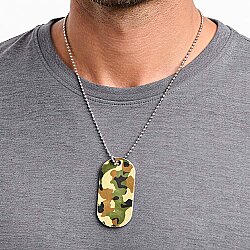 Süblimasyon Çift Taraflı Künye Kolye - 4