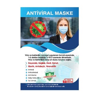 Best Hediye - Sublimasyon Çocuk Beyaz Biyeli Maske+Broşür+Poşet (1)