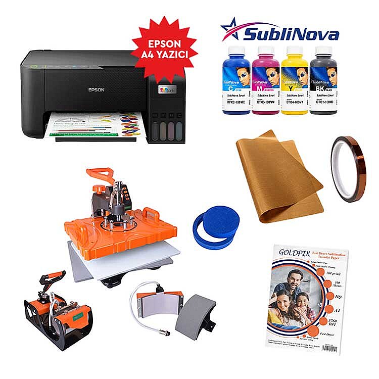 Süblimasyon Combo Transfer Baskı Seti - 1