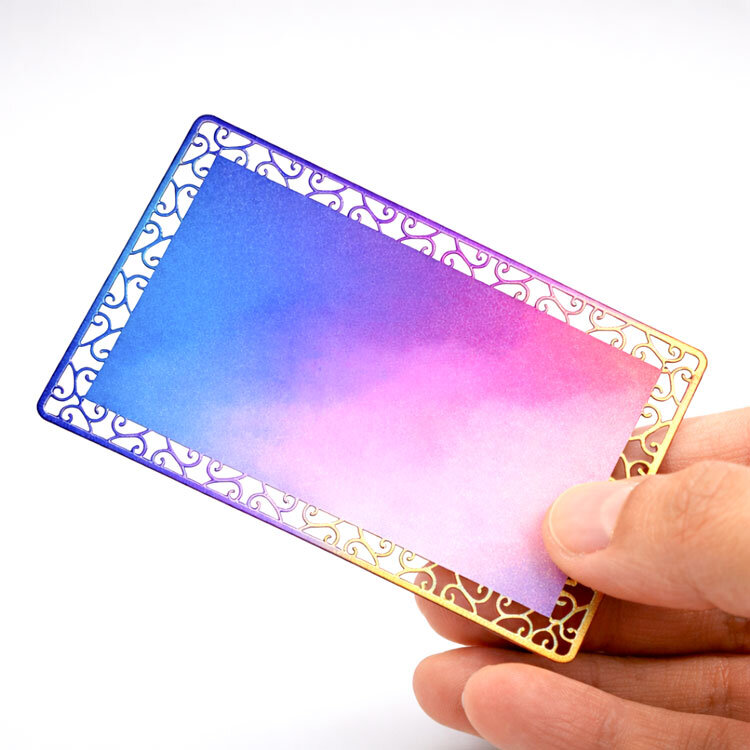 Süblimasyon Desenli Beyaz Metal Kartvizit - 5