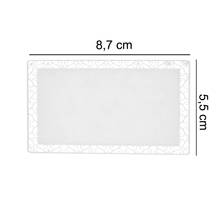 Süblimasyon Desenli Beyaz Metal Kartvizit - 3