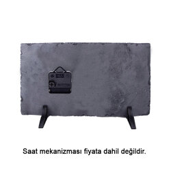 Süblimasyon Dikdörtgen Doğal Taş Saat - 3