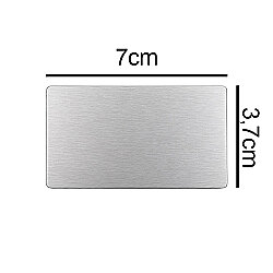 Süblimasyon Dikdörtgen Metal Yaka Kartı İsimliği - 10'lu Paket - 4
