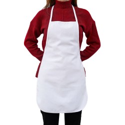 Süblimasyon Duck Kumaş Beyaz Mutfak Önlüğü - NobbyStar