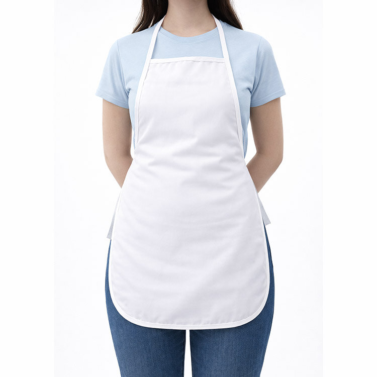 Süblimasyon Duck Kumaş Beyaz Mutfak Önlüğü - 3