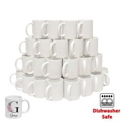 Süblimasyon Ekonomik Porselen Beyaz Kupa Bardak - Koli - 1