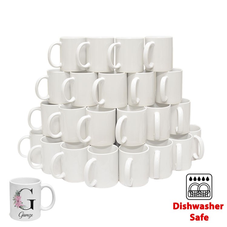 Süblimasyon Ekonomik Porselen Beyaz Kupa Bardak - Koli - 1