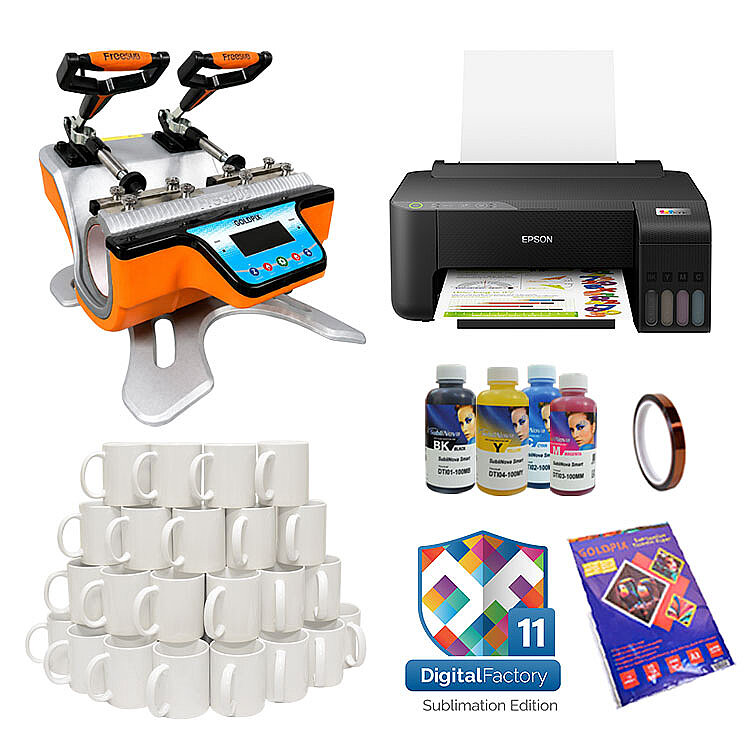 Süblimasyon Ful Paket Başlangıç Kupa Baskı Seti - 1