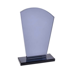 Süblimasyon Füme Oval Kristal Cam Plaket - 3