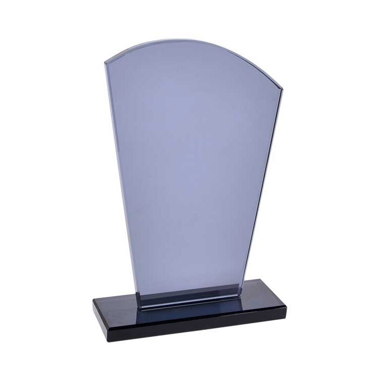 Süblimasyon Füme Oval Kristal Cam Plaket - 3
