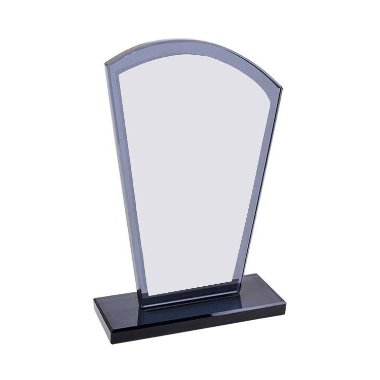 Süblimasyon Füme Oval Kristal Cam Plaket - 1