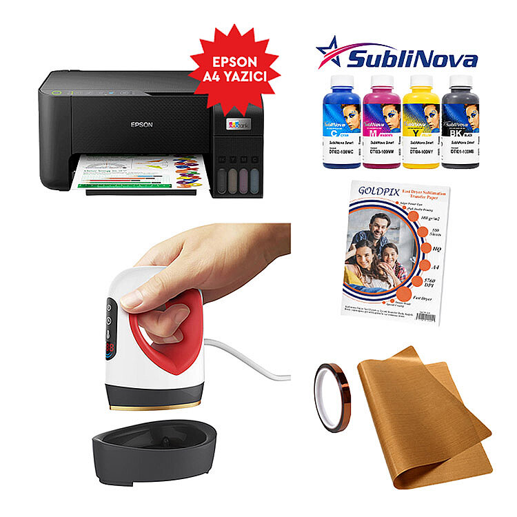 Hobi Süblimasyon Transfer Baskı Seti - 1