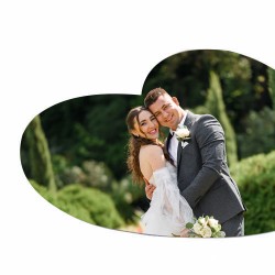 Süblimasyon Kalp Magnet 7x8cm - 10'lu Paket - 3