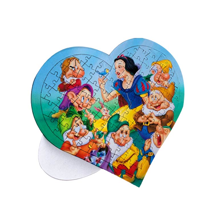 Süblimasyon Kalp Puzzle A3 - 97 Parça - 2
