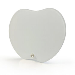 Süblimasyon Kalpli Kristal Cam Çerçeve - 17x19cm - NobbyStar