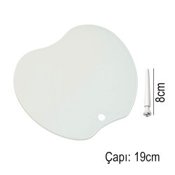 Süblimasyon Kalpli Kristal Cam Çerçeve - 17x19cm - 3