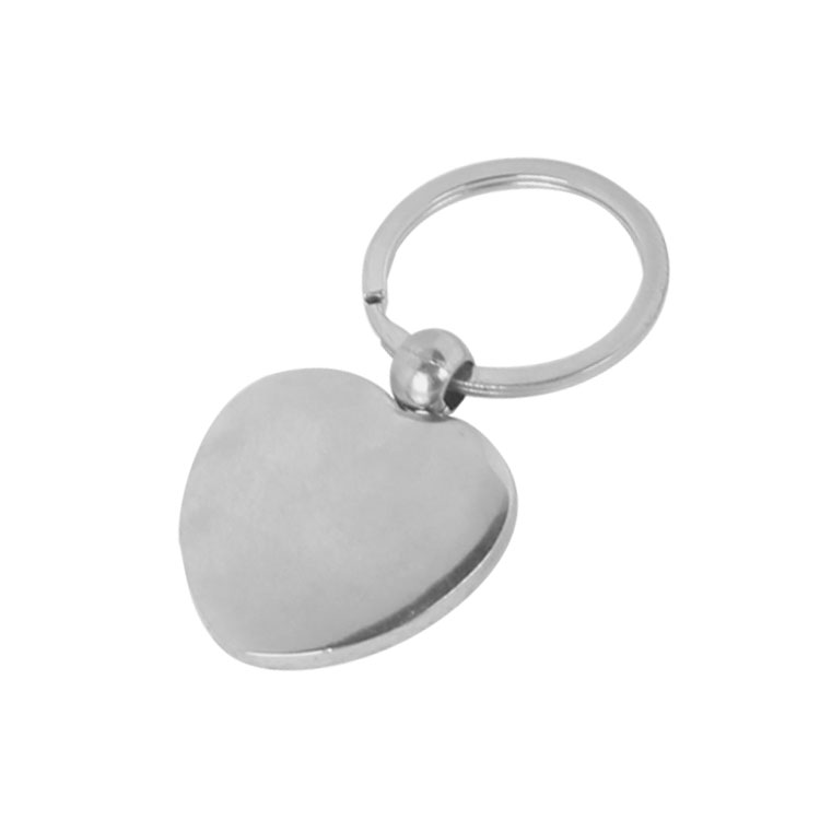 Süblimasyon Kalpli Metal Anahtarlık - 3