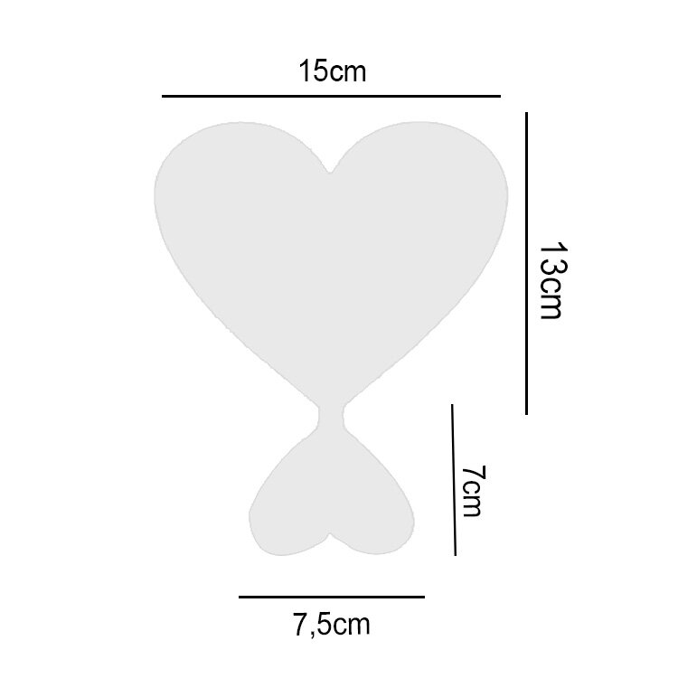 Süblimasyon Metal Ayaklı Kalpli Çerçeve - 5