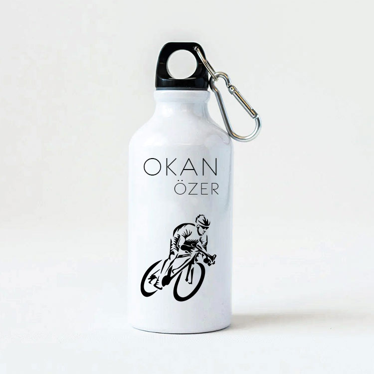 Süblimasyon Kancalı Su Matarası - 600mlt - 8