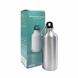 Süblimasyon Kancalı Su Matarası - 600mlt - 4