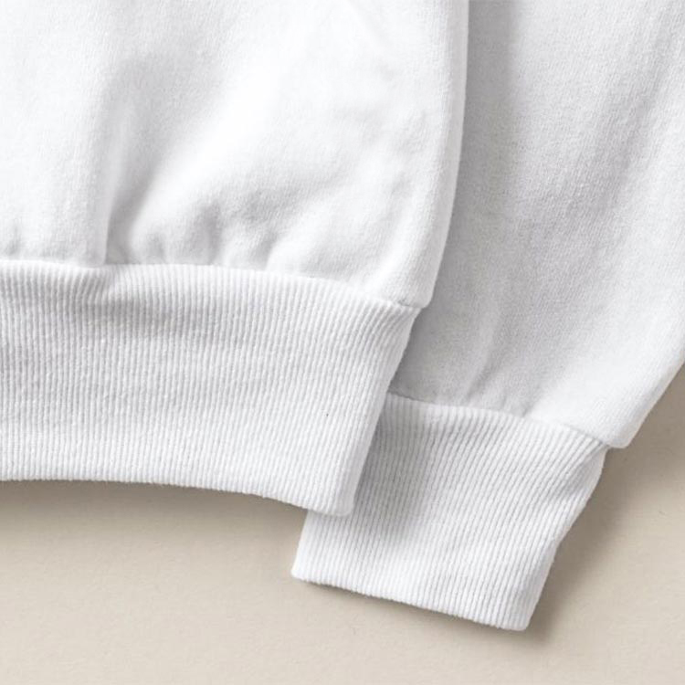 Süblimasyon Kapşonlu Cepsiz Beyaz Sweatshirt - 5