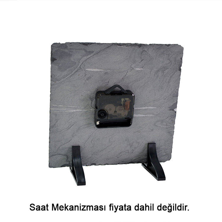 Süblimasyon Kare Doğal Saat Taşı - 3