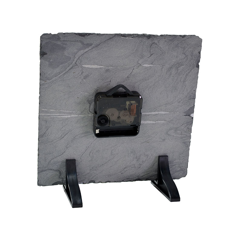 Süblimasyon Kare Doğal Taş Saat - 20x20cm - 3