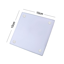 Süblimasyon Kare Kristal Cam Bardak Altlığı - 4'lü Paket - 3